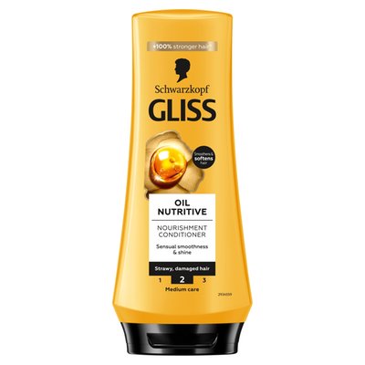 Obrázek Schwarzkopf Gliss vyživující kondicionér Oil Nutritive pro lámavé a poškozené vlasy 200ml