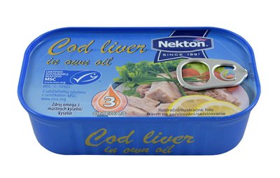 Obrázek Tresčí játra výběrová ve vlastním oleji MSC EO 115 g