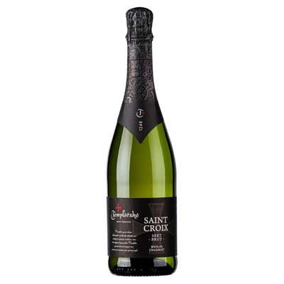 Obrázek Templářské Sklepy Čejkovice Saint Croix Sekt Brut Charmat šumivé víno bílé 0,75l
