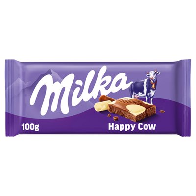Obrázek Milka čokoláda Happy Cow mléčná a bílá 100g
