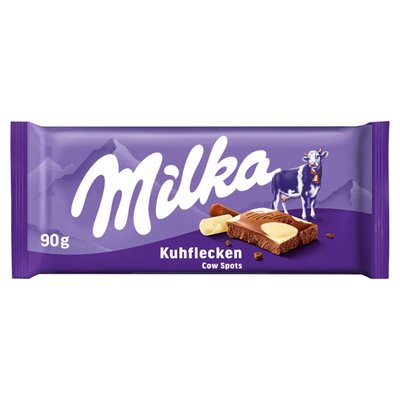 Obrázek Milka čokoláda Happy Cow mléčná a bílá 90g