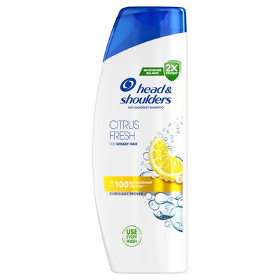 Obrázek Head & Shoulders Citrus Fresh Šampon proti Lupům Mastné Vlasy 400 ml. Každodenní Použití