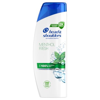 Obrázek Head & Shoulders Menthol Fresh Šampon proti Lupům 400 ml Každodenní Použití. Pocit Čistoty