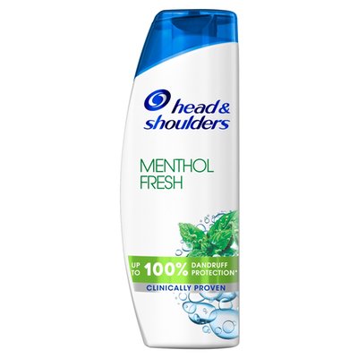 Obrázek Head & Shoulders Menthol Fresh Šampon proti Lupům 400 ml Každodenní Použití. Pocit Čistoty