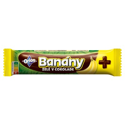 Obrázek ORION BANÁNY Želé tyčinka v čokoládě 60g