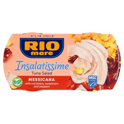 Obrázek Rio Mare Insalatissime Hotový pokrm z fazolí, tuňáka, kukuřice a zeleniny 2 x 160g