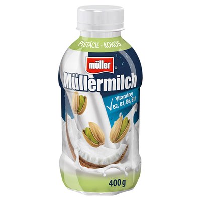 Obrázek Müller Müllermilch mléčný nápoj pistáciemi a kokosem 400g
