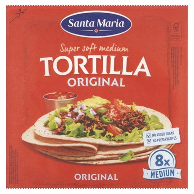 Obrázek Santa Maria Original pšeničná tortilla 8 ks 320g