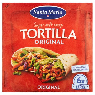 Obrázek Santa Maria Original pšeničná tortilla Large 6 ks 371g
