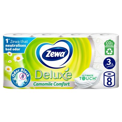 Obrázek Zewa Deluxe Camomile Comfort toaletní papír 3 vrstvý 8 rolí