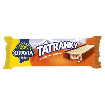 Obrázek Opavia Tatranky s arašídovou příchutí oplatka 47g