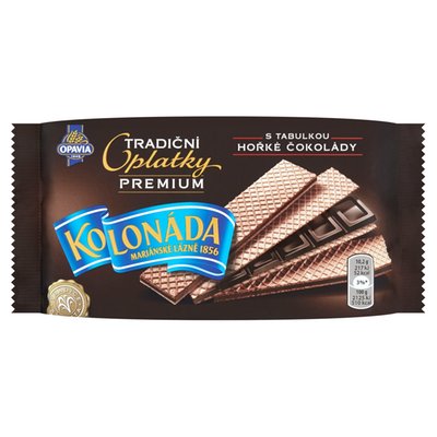 Obrázek Opavia oplatky Kolonáda s tabulkou hořké čokolády Premium 92g