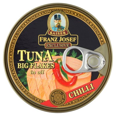 Obrázek Franz Josef Kaiser Exclusive Tuňák kousky ve slunečnicovém oleji s chilli 170g