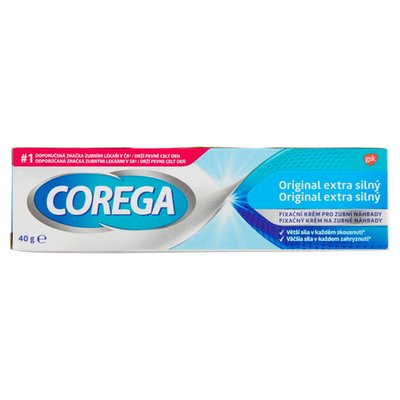 Obrázek Corega Original extra silný fixační krém pro zubní náhrady 40g