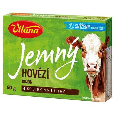 Obrázek Vitana Jemný hovězí bujón 6 x 10g (60g)