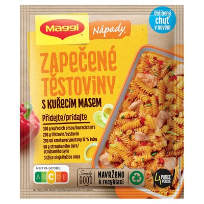 Obrázek MAGGI Nápady Zapečené těstoviny s kuřecím masem sáček 39g