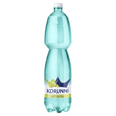 Obrázek Korunní Jemně perlivá s příchutí bílé hrozny 1,5l