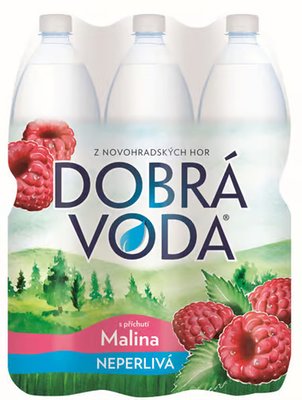 Obrázek Dobrá voda Neperlivá s příchutí malina 1,5l