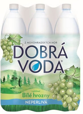 Obrázek Dobrá voda Neperlivá s příchutí bílé hrozny 1,5l