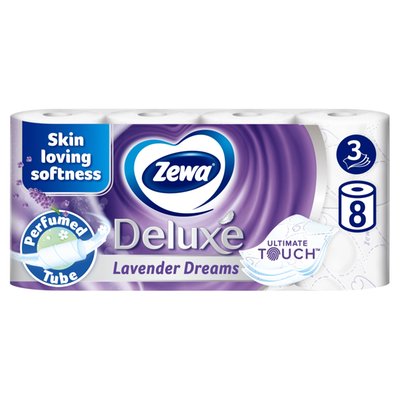 Obrázek Zewa Deluxe Lavenders Dreams toaletní papír 3 vrstvý 8 rolí