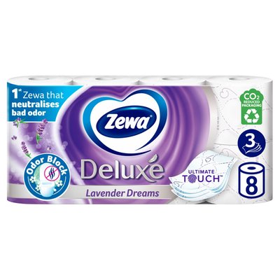 Obrázek Zewa Deluxe Lavenders Dreams toaletní papír 3 vrstvý 8 rolí
