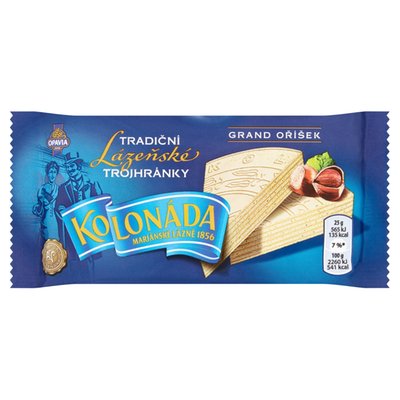 Obrázek Opavia Kolonáda Tradiční Lázeňské Trojhránky Grand Oříšek 50g