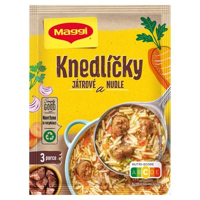 Obrázek MAGGI Polévka s játrovými knedlíčky a nudlemi 50g