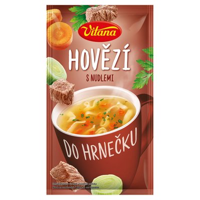 Obrázek Vitana Do hrnečku Hovězí s celestýnskými nudlemi 20g