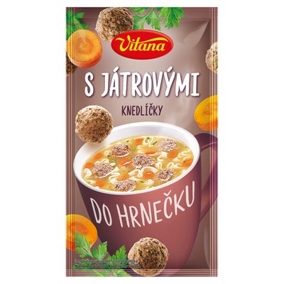Obrázek Vitana Do hrnečku Instantní polévka s játrovými knedlíčky 14g