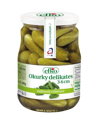 Obrázek efko Okurky delikates 3-6 cm 670g