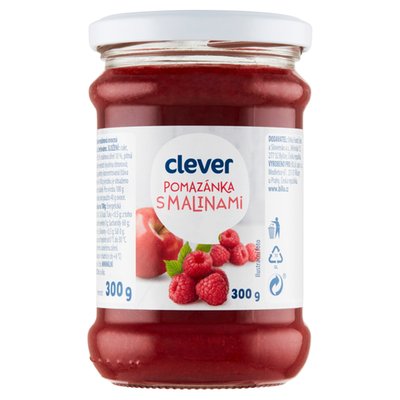 Obrázek clever Pomazánka s malinami 300g