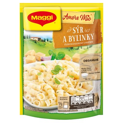 Obrázek MAGGI Amore Mio Sýr a bylinky těstoviny s omáčkou sáček 146g