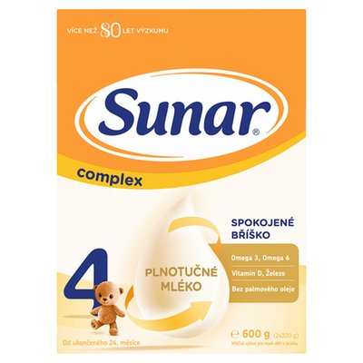 Obrázek Sunar Complex 4 mléčná výživa pro malé děti v prášku 2 x 300g (600g)
