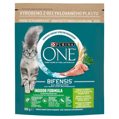 Obrázek Purina ONE Bifensis Indoor granule pro kočky krůta 800g