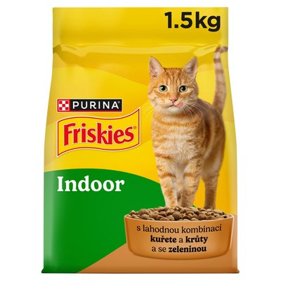Obrázek Friskies Indoor granule pro kočky kuře, krůta 1,5kg