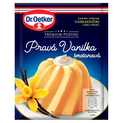 Obrázek Dr. Oetker Premium Puding Pravá vanilka smetanová 40g