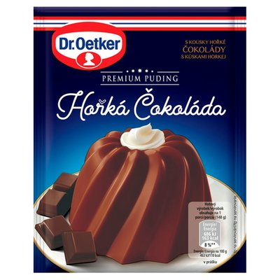 Obrázek Dr. Oetker Premium Puding Hořká čokoláda 52g