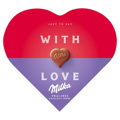Obrázek Milka bonboniéra I Love Milka, lískooříšková náplň 44g
