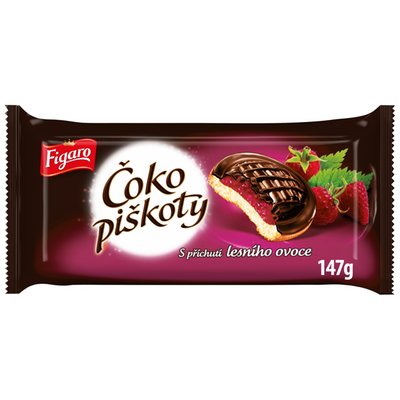 Obrázek Figaro Čoko piškoty s příchutí lesního ovoce 147g