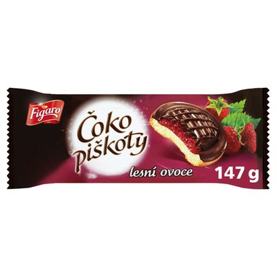 Obrázek Figaro Čoko piškoty s příchutí lesního ovoce 147g