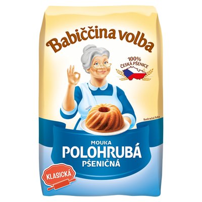 Obrázek Babiččina Volba Mouka polohrubá pšeničná 1kg