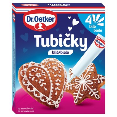 Obrázek Dr. Oetker Tubičky bílé 4 x 19g (76g)