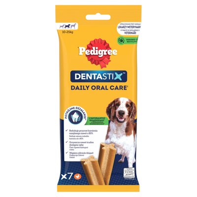 Obrázek Pedigree DentaStix Doplňkové krmivo pro psy 10-25 kg 7 ks 180g