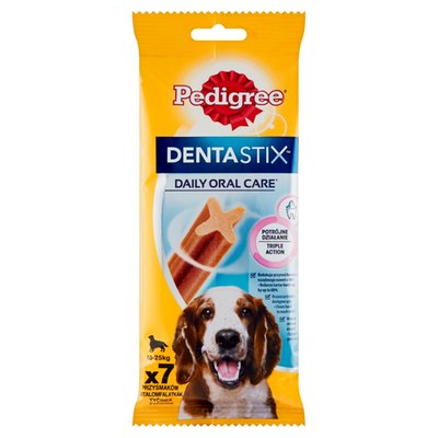 Obrázek Pedigree DentaStix Doplňkové krmivo pro psy 10-25 kg 7 tyčinek 180g