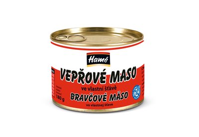 Obrázek Vepřové maso ve vlastní šťávě 180 g