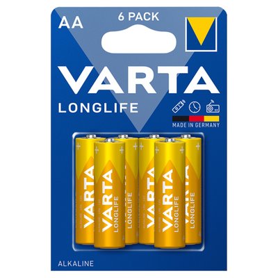 Obrázek VARTA Longlife AA alkalické baterie 6 ks