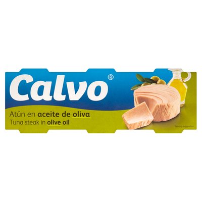 Obrázek Calvo Tuňák v olivovém oleji 3x80 g