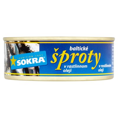 Obrázek Sokra Baltické šproty v rostlinném oleji 240g