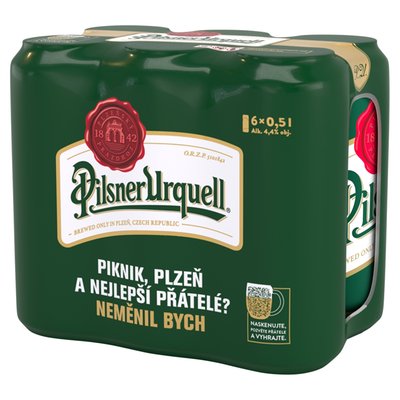 Obrázek Pilsner Urquell Pivo ležák světlý 6 x 0,5l (3l)