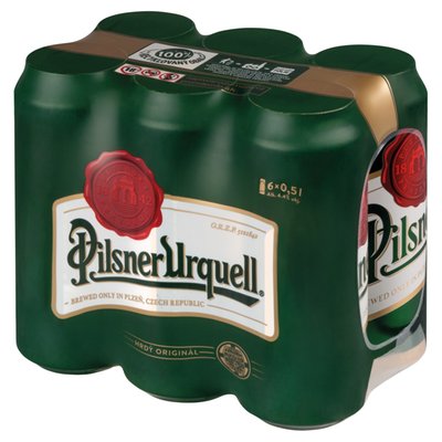 Obrázek Pilsner Urquell Pivo ležák světlý 6 x 0,5l (3l)